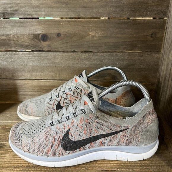 Womens Nike Free RN Run 4.0 Flyknit Athletic Shoes‎ Sneakers Size 8 M GUC - Picture 2 of 6